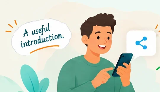 Illustration: someone you know shares a Vendor from their phone
